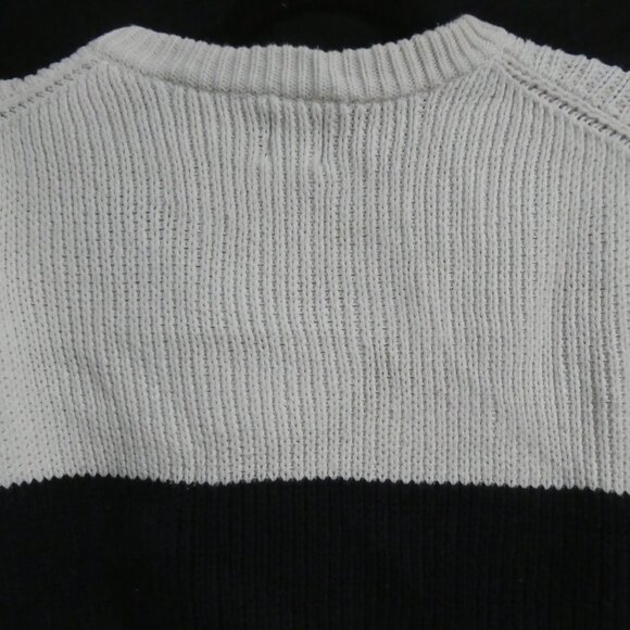 GAP | xl - extra large | White Crewneck Sweater With Dark Navy Blue Stripe - Picture 10 of 15